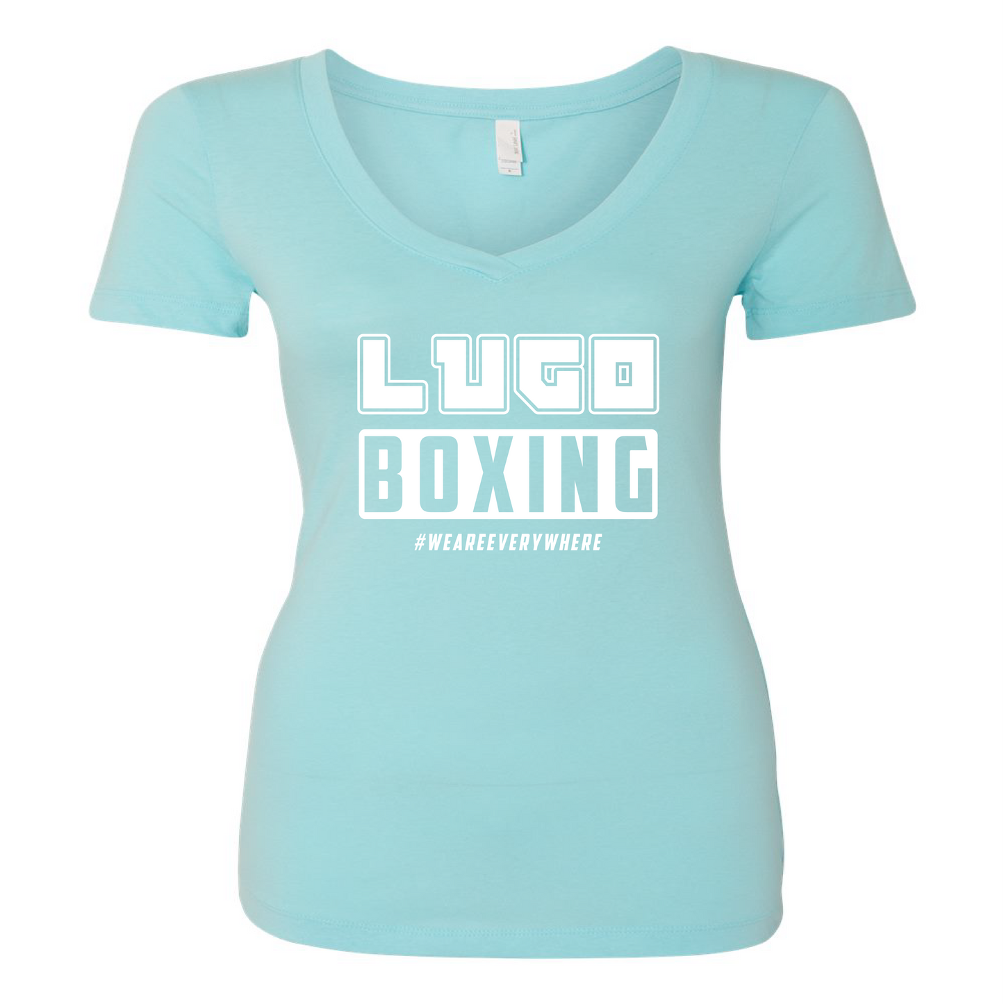 Womens V-Neck T-Shirt Light Blue