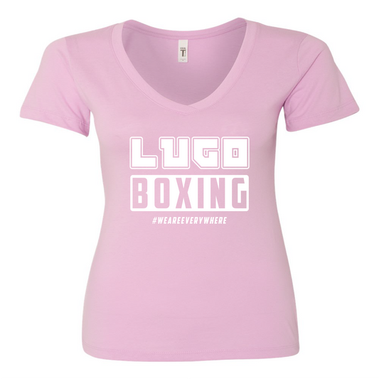 Women's V-Neck T-Shirt Light Pink