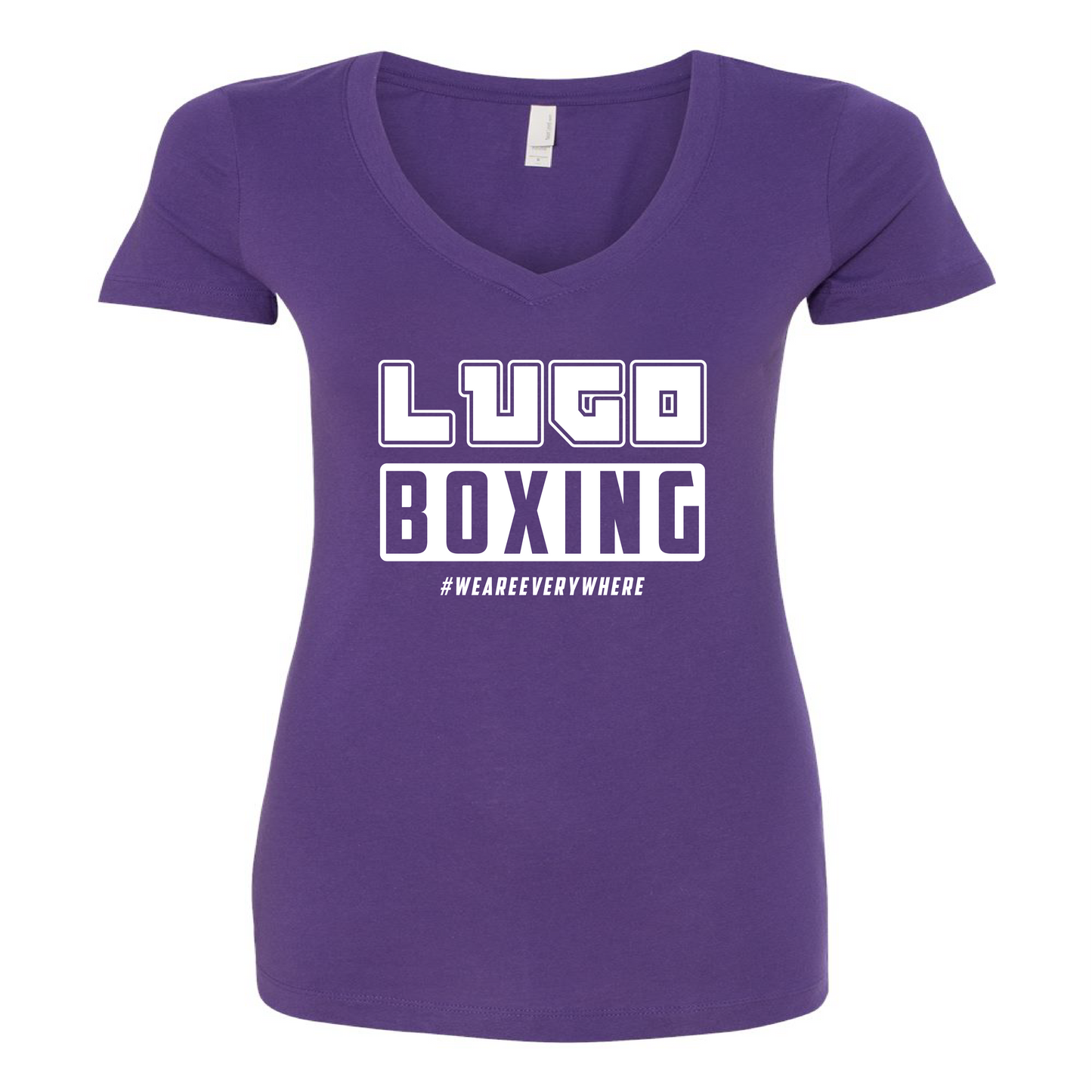 Womens V-Neck T-Shirt Purple